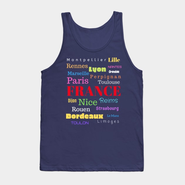 French Cities design Tank Top by karma-stuff